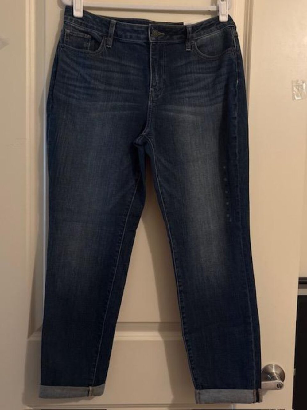 Women's Soho Jeans Pants Curvy Boyfriend Size 10 New York & Co Cuff or No Cuff